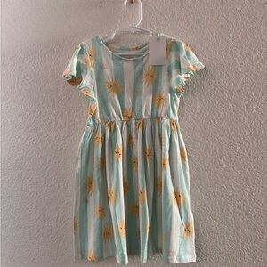 H&M Kids Dress with Sun Print - Light Blue and Yellow